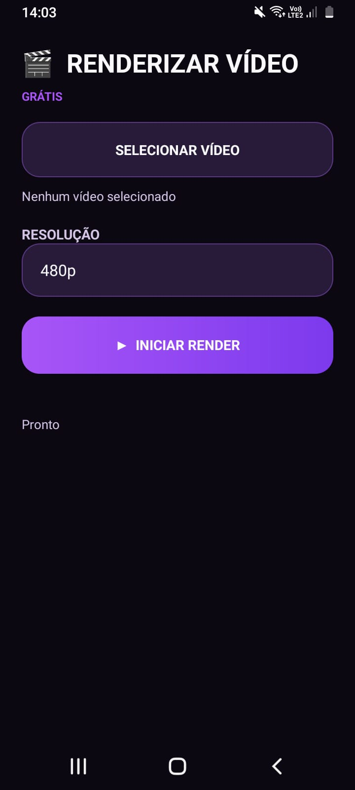 Renderização no RE4PLAY Android