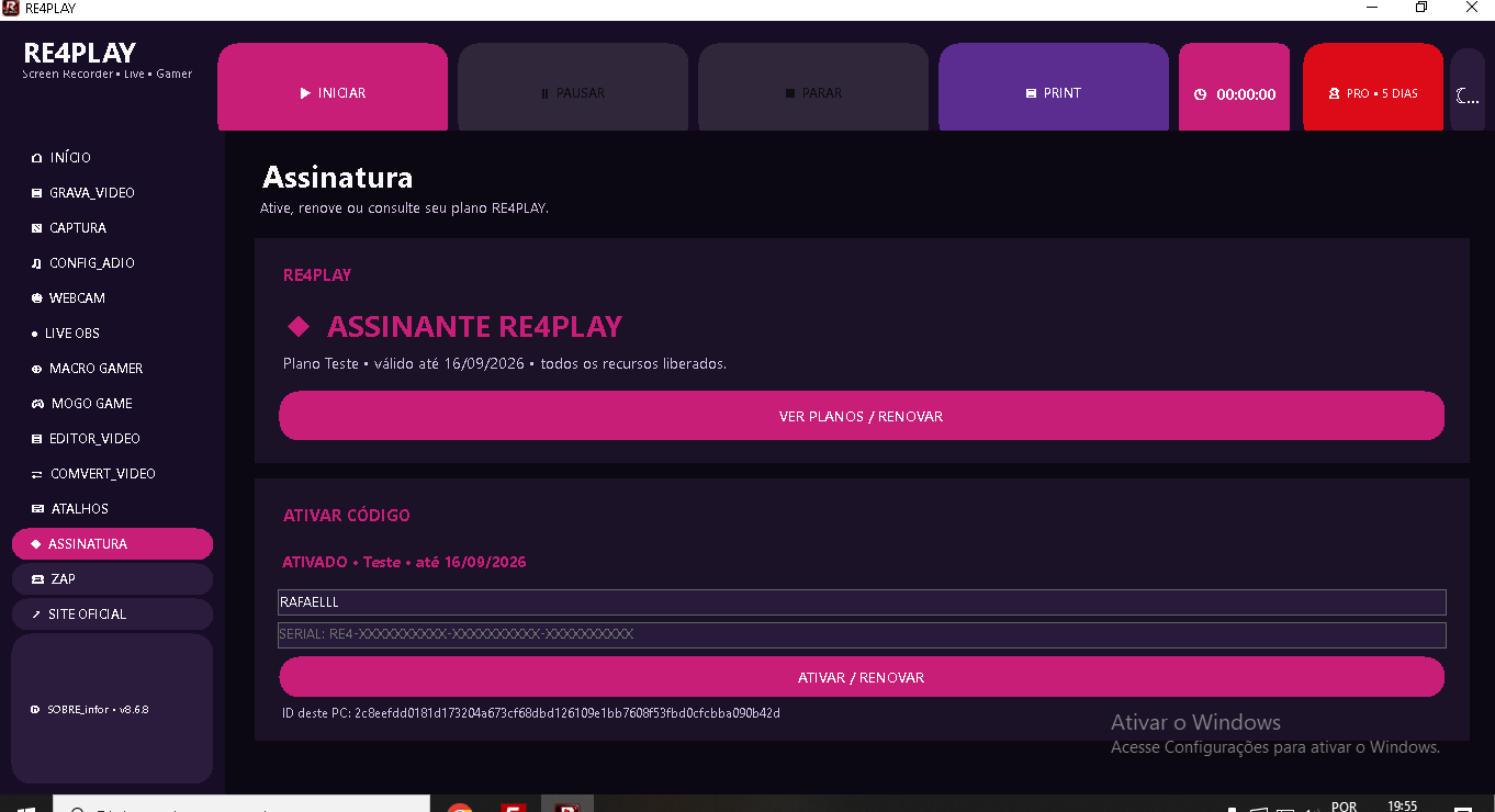 Assinatura RE4PLAY